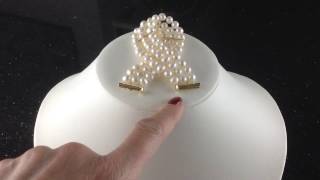 3 Row Pearl Bracelet