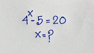 Solve for x in this Exponential equation | Math olympiad Mathematics |