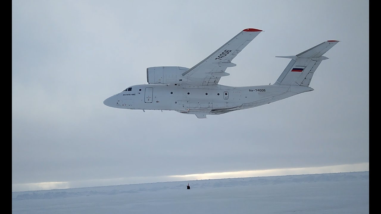 Barneo 2017 Ice Camp. Airplane Takeoff & Landing