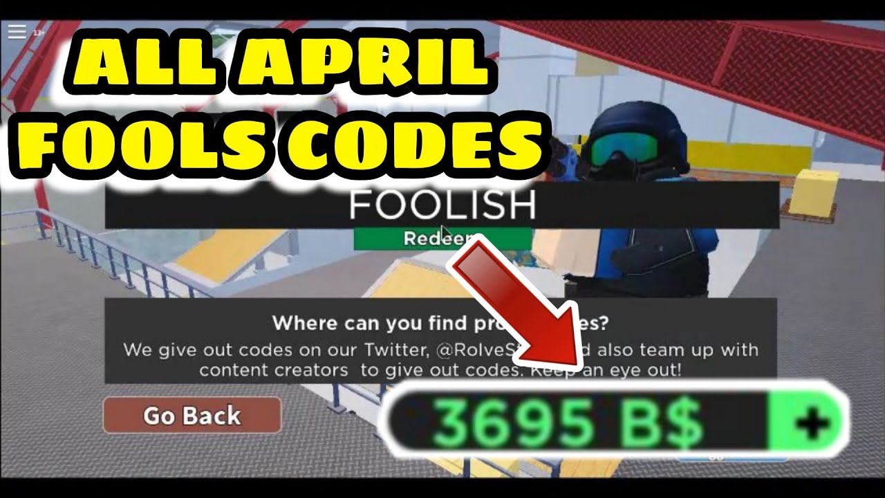 All Codes Arsenal April Fools Update 2020 Roblox Youtube