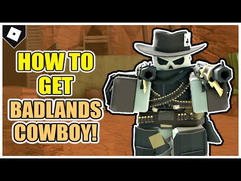Tower Defense Simulator - How to get BADLANDS COWBOY SKIN + "QUICKDRAW" BADGE! (Badlands) [ROBLOX]
