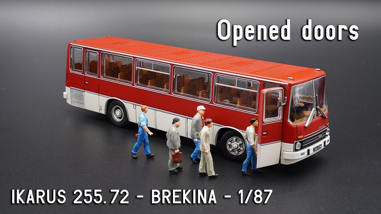 Jak otworzyć drzwi w modelu? Model autobusu Ikarus w skali 1/87 H0 z firmy Brekina