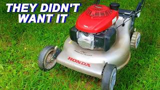 They Gave Away This Old Honda Mower.