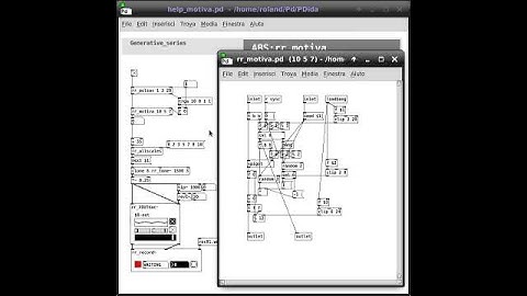 PDida (Pure Data) help patch: Melody Generation/Harmony Construction - motiva