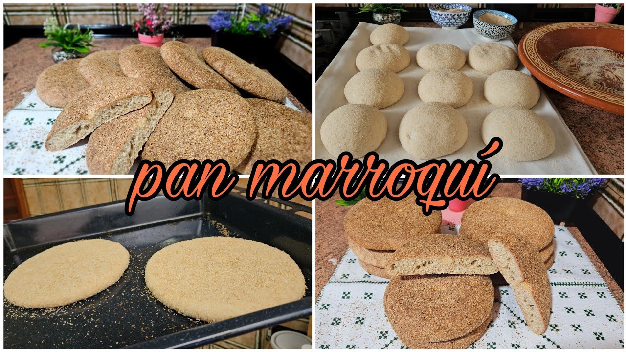 PAN MARROQUÍ TRADICIONAL casero fácil de hacer con miga esponjosa paso a paso