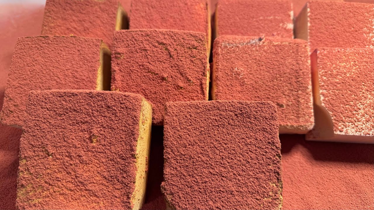 Terracotta Tones | ASMR Gym Chalk Crush with Soft Reforms & Fresh Pasted Blocks