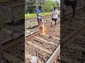 Rail welding #indianrailway #viral #railway