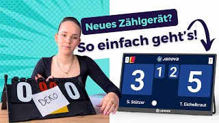 Wie starte ich mein erstes Tischtennisspiel mit dem janova Scoreboard? screenshot 3