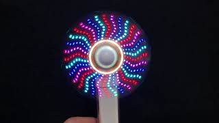 光る LED 扇風機 モバイルバッテリー機能付き