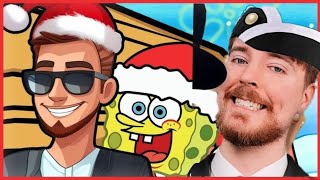 SpongeBob Christmas & MrBeast - Coffin Dance Song (Ozyrys Remix) ⭐Season 8⭐ (Mashup)