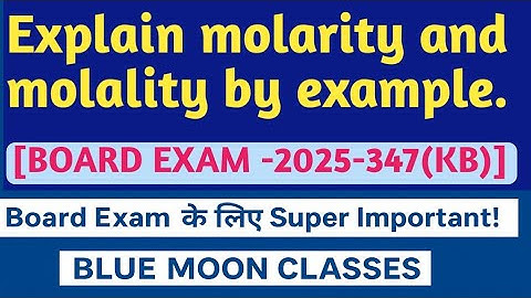 "Molarity vs Molality Explained in 1 Minute | Class 12 Chemistry Made Easy!Don’t Confuse Molarity 