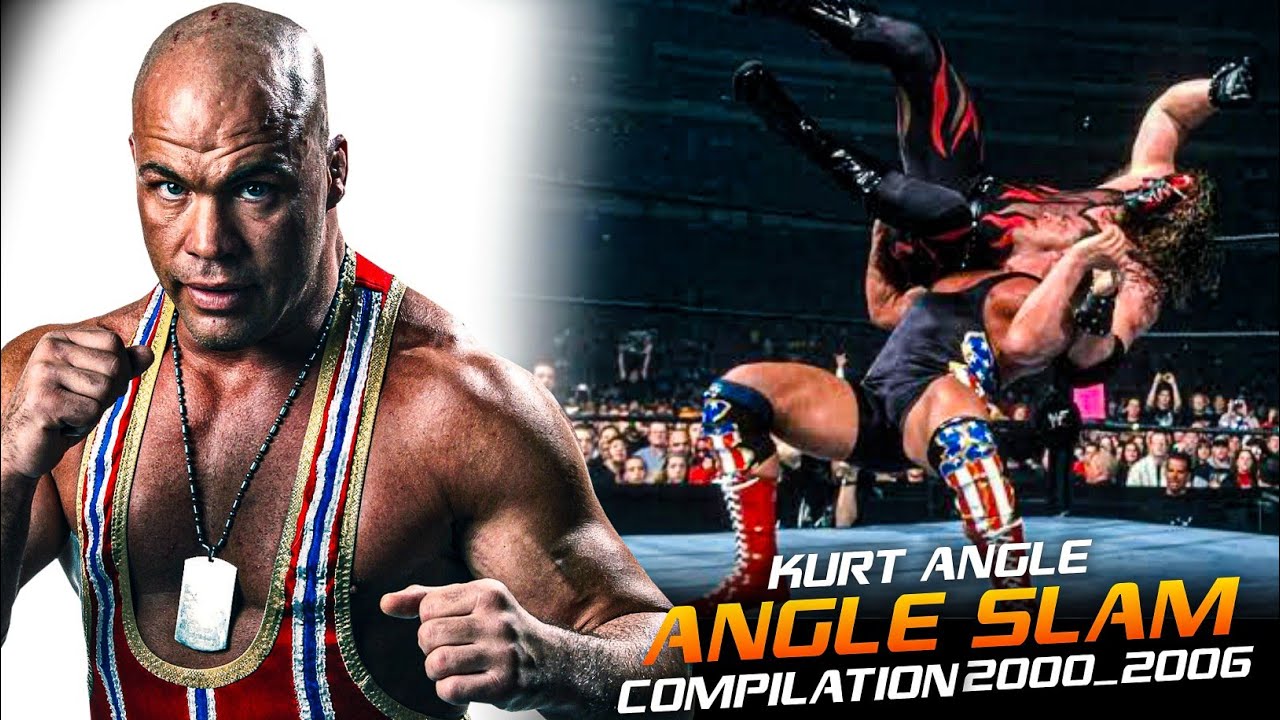 "WWE Kurt Angle Angle Slam Compilation (2000-2006) | Best Angle Slams of All Time"