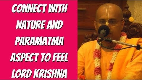 Vraj Bihari Prabhu Lecture on Connect With Nature and Paramatma Aspect To Feel Lord Krishna