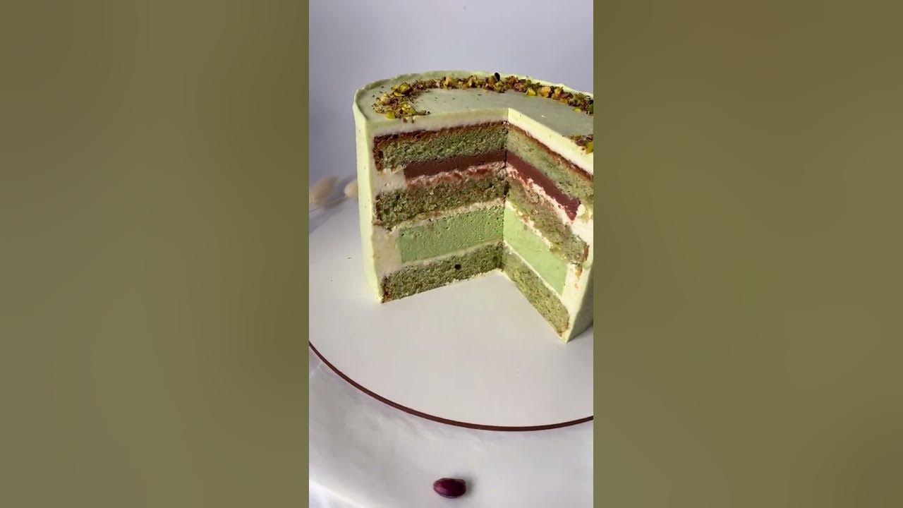 Фісташковий торт #фісташковиймус#шоколаднийганаш#фісташковийторт - YouTube