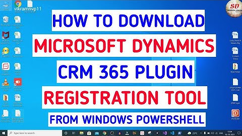 how to download Microsoft Dynamics CRM plugin registration tool using windows Powershell | ​