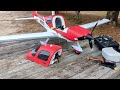 FPV SR-22T Maiden Flight - Bouncy 1st Landing