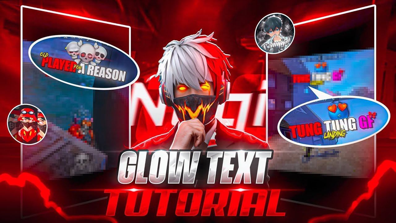 How To Make Glowing Text Like ‪@bonex4_ff‬ & ‪@nuxoff‬ 🔥 || Glowing ...