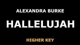Video thumbnail of "Alexandra Burke - Hallelujah - Piano Karaoke [HIGHER]"