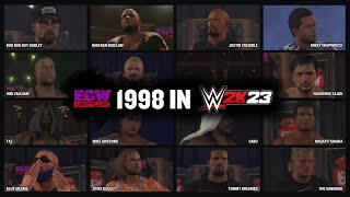 ECW 1998 in WWE 2K23 | Full Roster, Entrances & Finishers