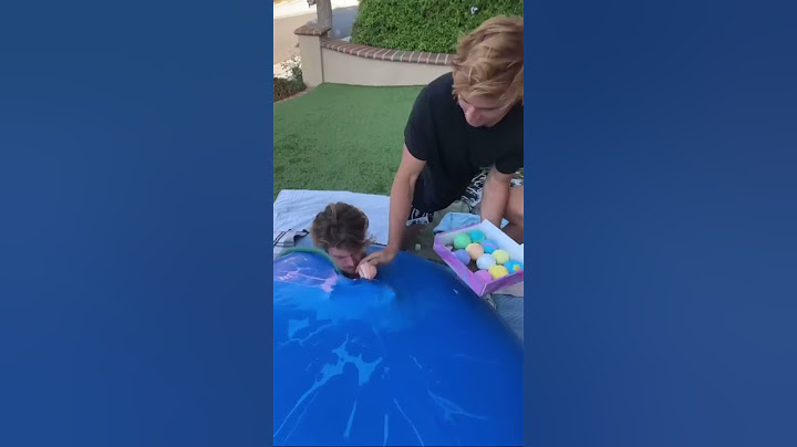 Filling a MASSIVE Water Balloon with Bathbombs…👀💦#shorts