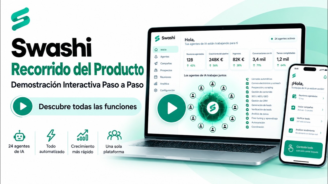 Swashi Product Walkthrough Spanish – Tour Interactivo