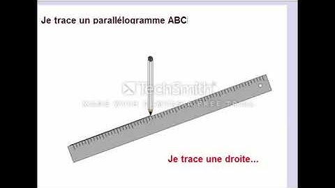Comment tracer un parallélogramme CM2 CE6