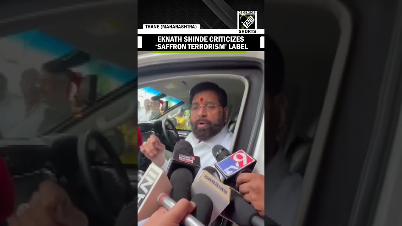 EknathShinde denounces ‘Saffron Terrorism’ Label, accuses Congress for Vote Bank Politics