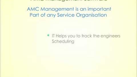 AMC Management Software: Makes your work more easier
