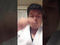 柔道着を着てみた と 白鳥を見てまーす。