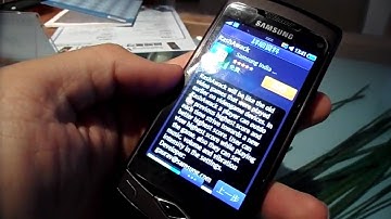 Samsung APPs on S8500 Wave