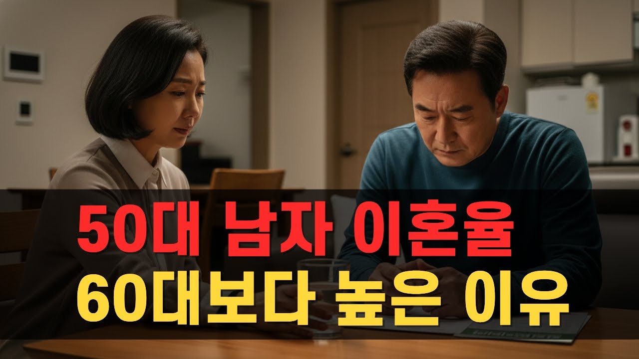 50대 남성이 60대 보다 이혼율이 높은 진짜 이유