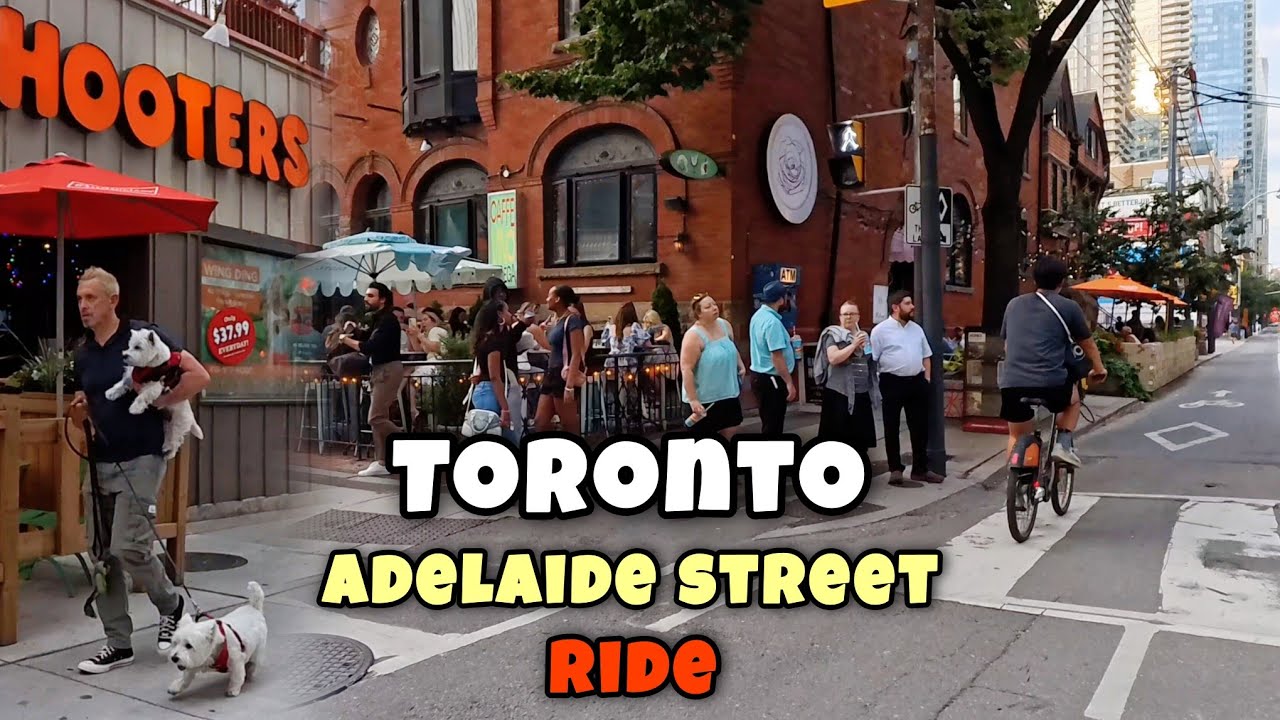 Toronto Downtown King St & Adelaide St Toronto Canada 4K