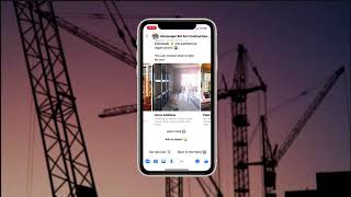 New Messenger bot for Construction Company