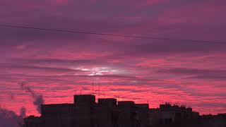 Красивый закат Нижний Новгород 10.11.2021