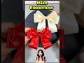 How to make bow with ribbon 🎀 ~mini wood toy /wood working art skill #handmade #diy #shorts