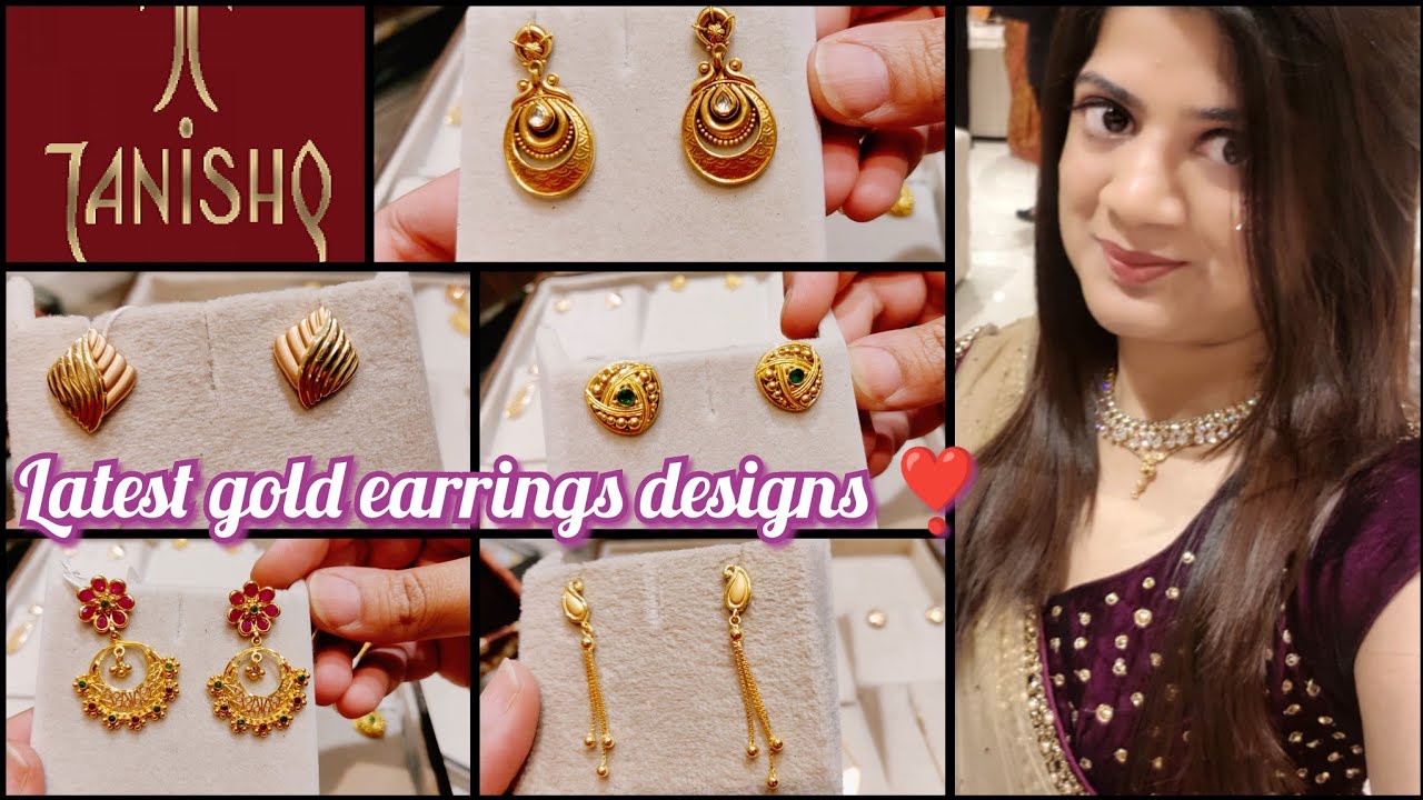 Charming Pretty Gold Drop Earrings