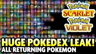 Pokémon Scarlet and Violet See MASSIVE Pokédex Leak