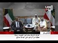 عارف الزوكا يسلم أمير الكويت رسالة خطية من الزعيم علي عبدالله صالح