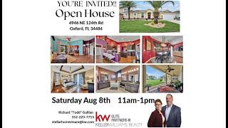 Open House Alert! Oversized Double Lot & No Bond | 4946 NE 124th Rd, Oxford, FL