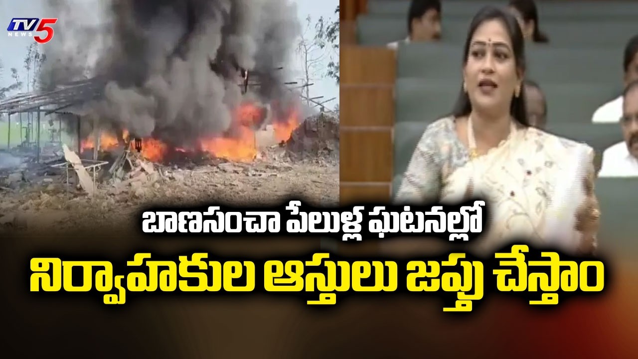 ఆస్తులు జప్తు చేసి బాధితులకు..Home Minister Anitha On Fireworks Explosion Incidents | TV5 News