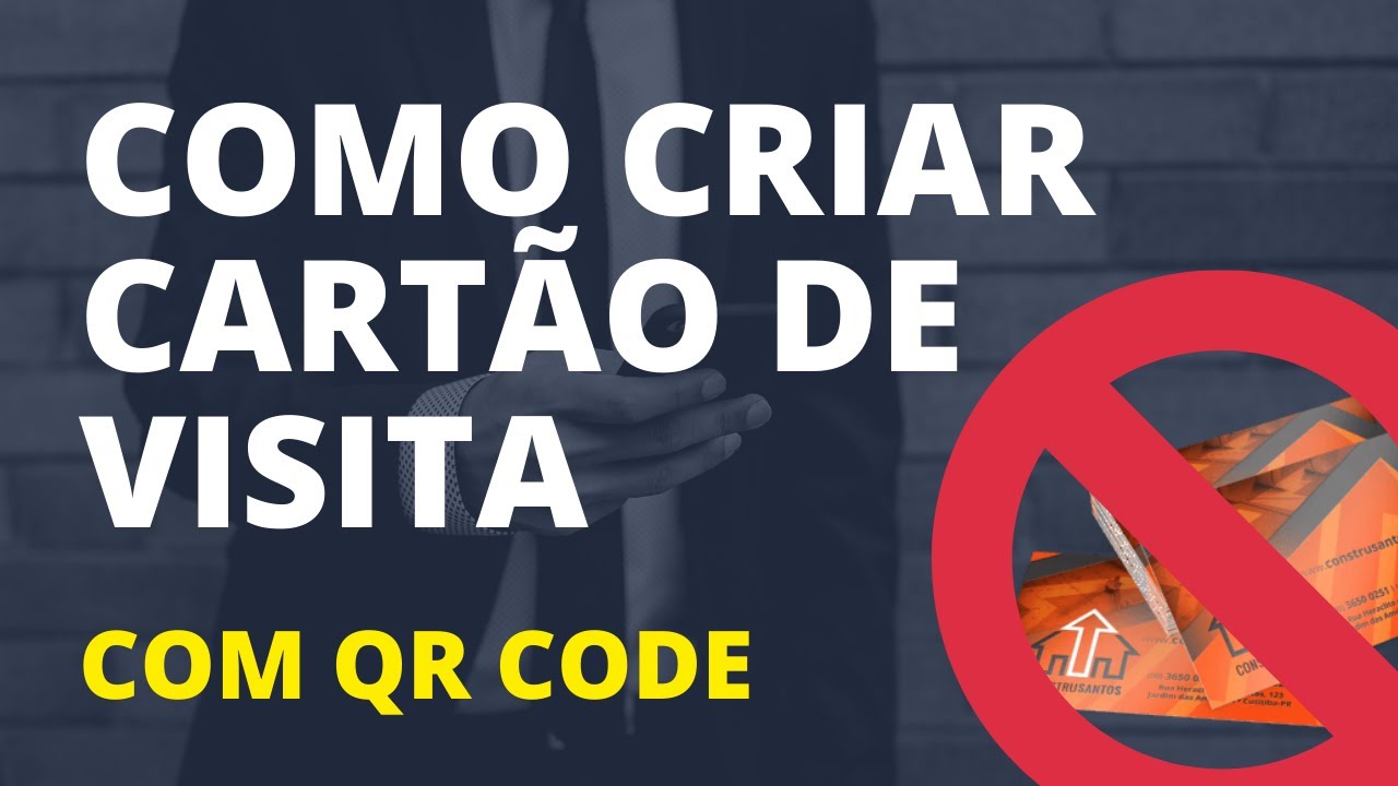 como criar cartão de visita com QR code 