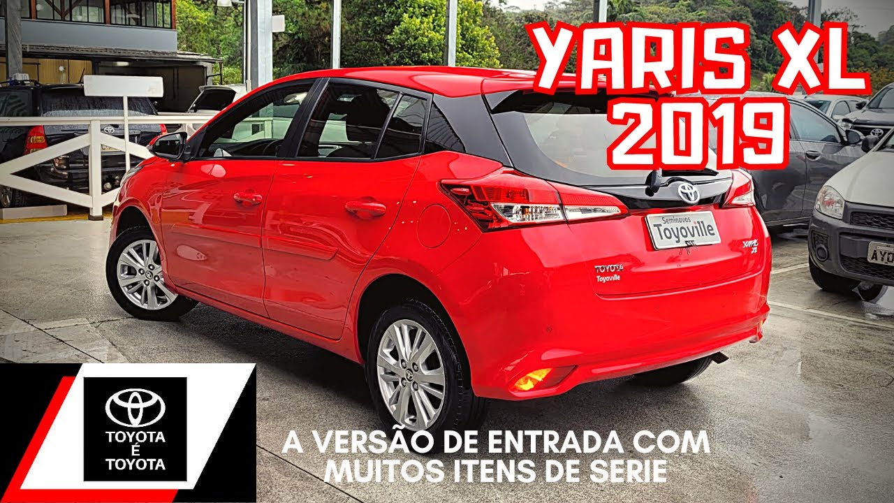 TOYOTA YARIS XL 2019 1.3 HATCH SEMINOVO DETALHES DO INTERIOR E EXTERIOR