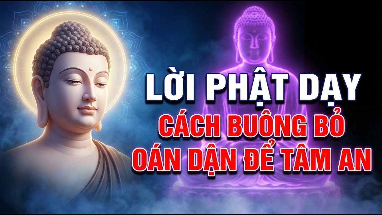 Lời Phật dạy khi bị người khác làm tổn thương. Cách buông bỏ oán giận để tâm an.#loiphatday