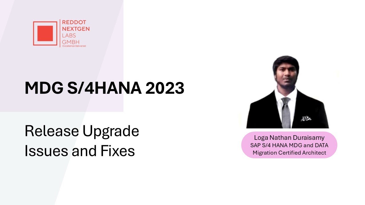 SAP Master Data Governance (MDG) | MDG S/4HANA 2023 | Upgrade Issues & Fixes | SNOTES in Description