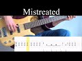 Mistreated deep purple  bass cover with tabs by leo dzey