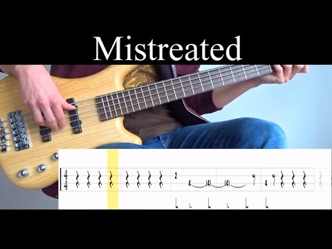 mistreated-(deep-purple)---bass-cover-(with-tabs)-by-leo-düzey