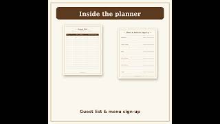 Thanksgiving Dinner Planner Printable 🦃 Menu, Grocery List & Turkey Timeline #Shorts