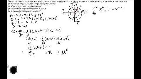 How To Find Angular Position, Angular Velocity, and Angular Acceleration