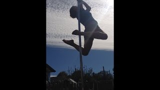 Pole Dance Terena October quick clip of new moves in progress