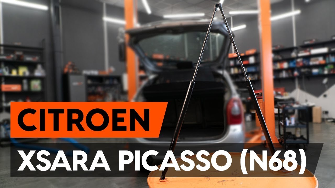 Cómo cambiar los muelle neumático maletero en CITROEN XSARA PICASSO (N68)  [TUTORIAL AUTODOC] 